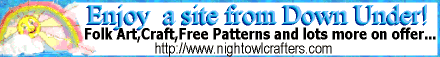 The Nightowl Crafters -Free Patterns, Folk art, Crafts and plenty more on offer